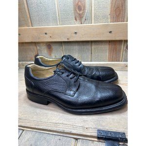 Belvedere Studio Bay Bridge Men Burgundy Color Leather Lace Up Shoe, Size 10D. Studio Belvedere Mens Bay Bridge soft brown pebble leather  main image 3